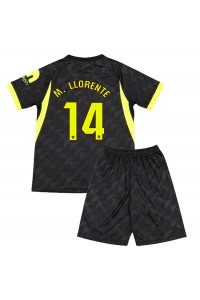 Atletico Madrid Marcos Llorente #14 Babyklær Borte Fotballdrakt til barn 2026-27 Korte ermer (+ Korte bukser)